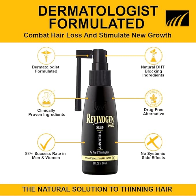 Revivogen MD Scalp Therapy Thinning Hair Solution, Shampoo & Conditioner Set-Velvo Beauty