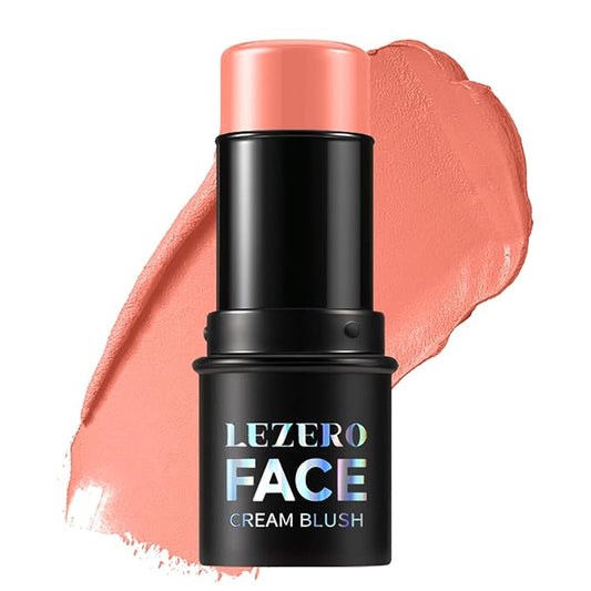 Blush Stick, Multi-use Blush Stick for Cheeks, Eyes, Lips, Silky Creamy Face Stick for Old Women & Mature Skin, Blendable and Buildable Color, Long Lasting Waterproof Non-greasy Formula (#10, Blush)-Velvo Beauty