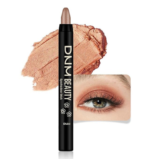 evpct Bronze Gold Shimmer Cream Eye Shadow Brightener Sticks Set for Eyes, Bronze Gold Shimmery Matte Pencil Eye shadow Applicator Stick Pen Palette Makeup Waterproof sombras en crema para ojos 05#-Velvo Beauty