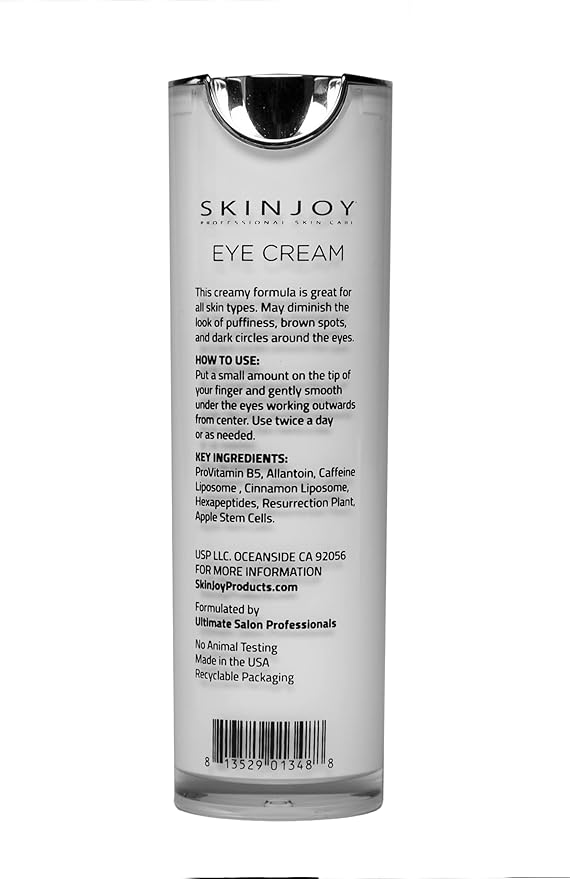 Eye Cream with Caffeine, Peptide, Vitamin B5, Skin Care Eye Cream for Dark Circles and Puffiness, Dark Circles Under Eye Treatment - 30 ml-Velvo Beauty