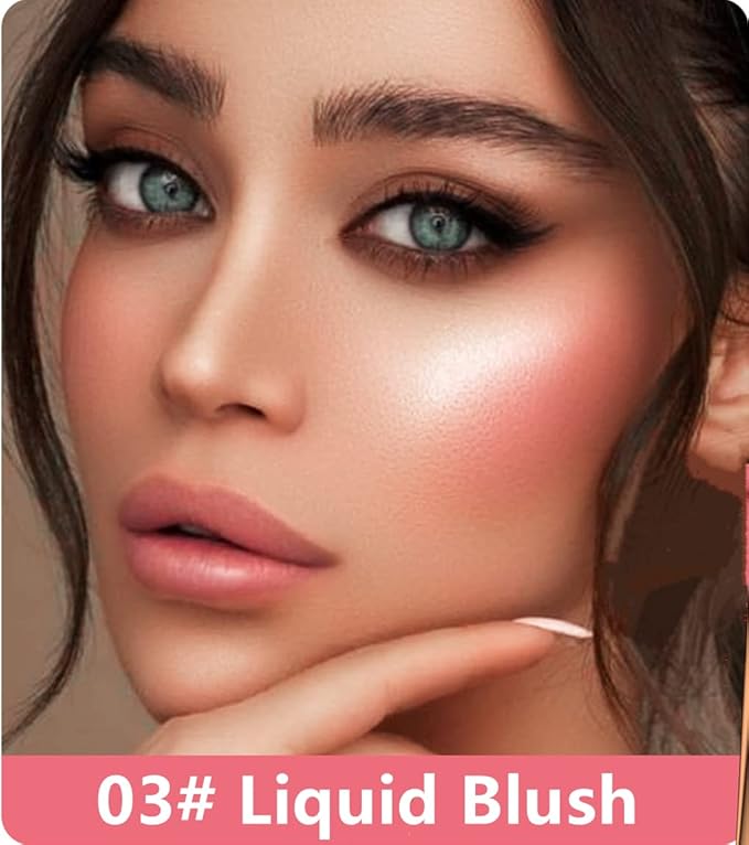 Go Ho Liquid Blush Beauty Wand,Blendable Super Silky Cream Blush Stick,Face Moisturizing Contour Blush Stick with Fine Cushion Applicator,Cruelty-free,003# Medium Pink-Velvo Beauty