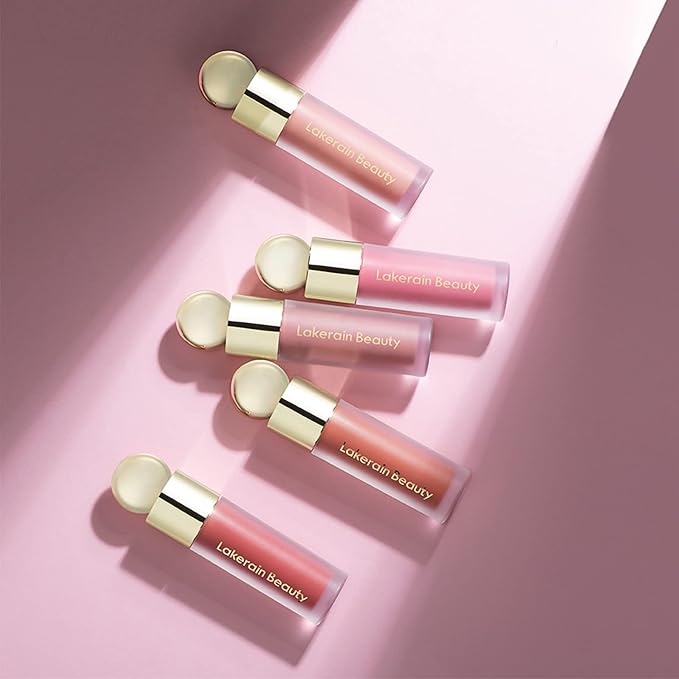 Erinde Liquid Cream Blush, Soft Dewy Face Blush, Natural Matte Finish Looking, Long-lasting Cheek Tint, Lightweight Blendable Feel, Moisturizing Face Blush for Cheek, 03-Velvo Beauty