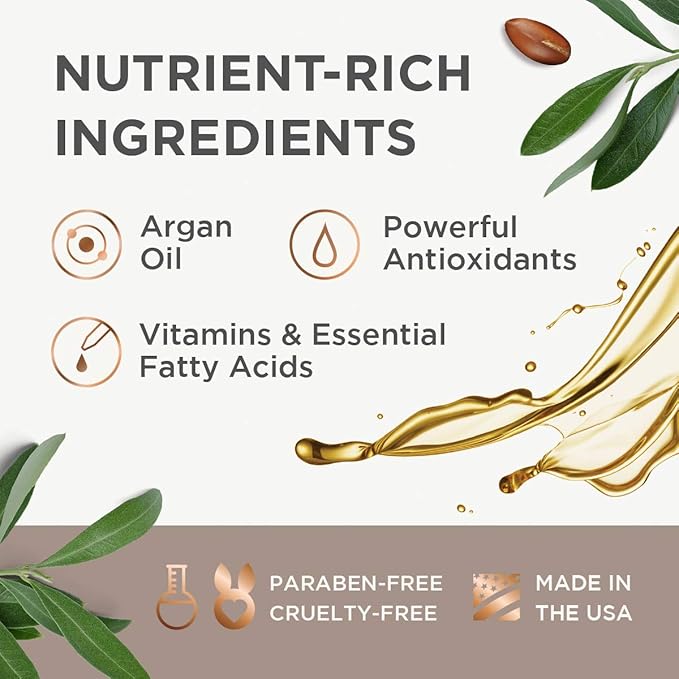 Argan Magic 10 in 1 Hair Treatment & Stylizing Multipurpose Leave in Spray for all Hair Types | Made in USA | Paraben Free | Cruelty Free (8 oz)-Velvo Beauty