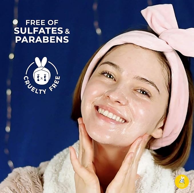 FACETORY K Beauty Face Mask Skin Care - MOON VELVET MOISTURIZING Sheet Mask with Sodium Hyaluronate & Shea Butter Cream | Moisturizing Cream Mask (5 Pack)-Velvo Beauty