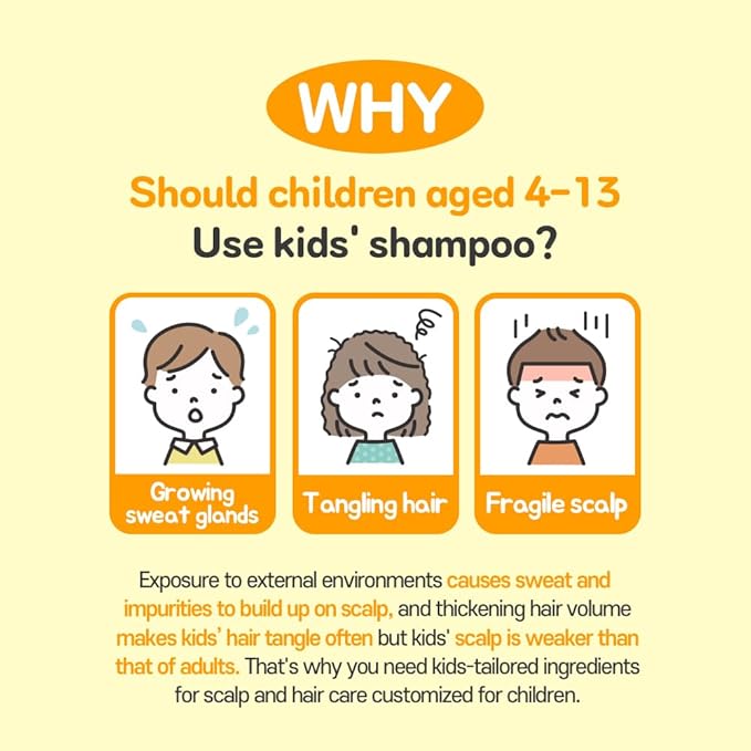 TS Kids Shampoo For Itchy, Dandruff Scalp Kids | Treatment for kids | Free Sulfate, Parabens, Silicones, Allergen (14.1 fl oz, 400ml)-Velvo Beauty