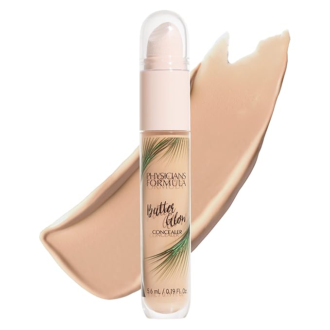 Physicians Formula Setting Powder Palette Multi-Colored Pressed Finishing Powder Translucent & Butter Glow Concealer Light-to-Medium-Velvo Beauty