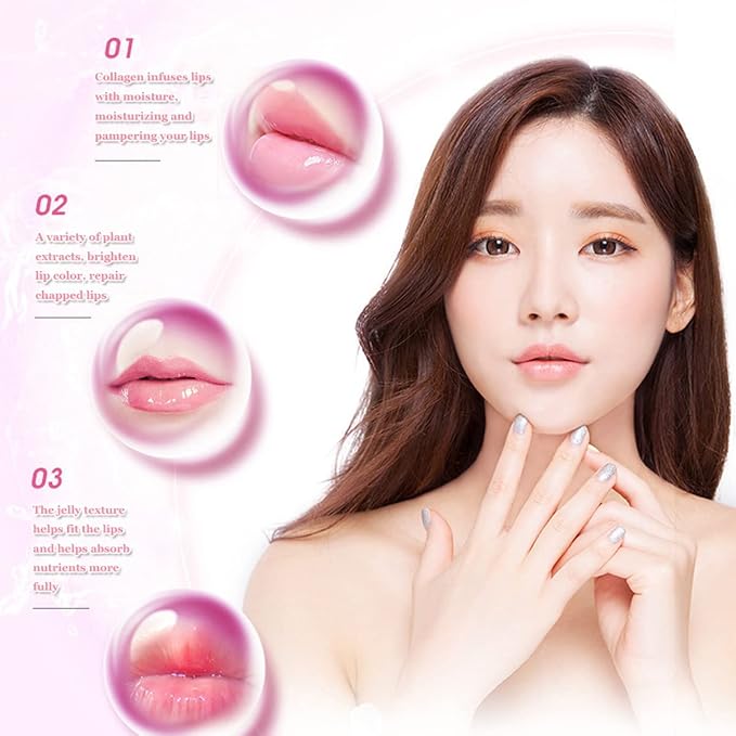 Honey Lip Balm Pot, Propolis Lip Mask, Strawberry Hydrating Propolis Lip Sleeping Mask, Prevent Dry&Cracked, Lip Repair Nourishes the Lip Skin (4pcs Strawberry)-Velvo Beauty