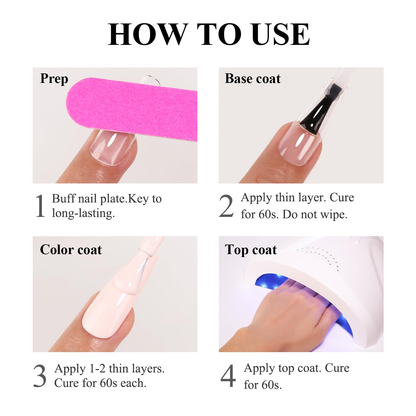 Imtiti Pearl Gel Nail Polish, White Pearl Iridescent Glitter Gel Polish Diamond Shimmer Sparkle Soak Off UV LED Nail Gel Polish Autumn Winter Gel Polish Manicure Gel Nail Kit 10ML-Velvo Beauty