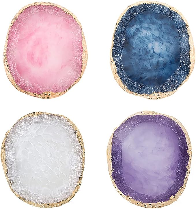 Resin Nail Art Palette Cosmetic Mixing Palette Nail Gel Polish Colors Mixing Pallet Makeup Palette Tray White-Velvo Beauty