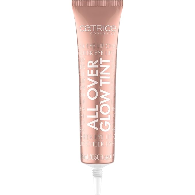 Catrice | All Over Glow Tint | Multi-Use Liquid Highlighter | Face & Body | Vitamin C, Niacinamide, Squalene, and Panthenol | Long-lasting & Lightweight | Vegan & Cruelty Free (020 | Keep Blushing)-Velvo Beauty