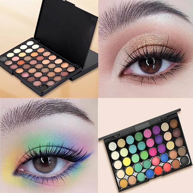 Eyeshadow Palette 40 Color Makeup Palettes Matte Eyeshadow Waterproof Makeup Mixer Palette Make-up For Women Beauty (Type A)-Velvo Beauty