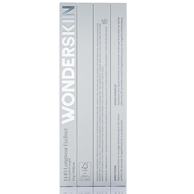 Wonderskin Eyeliner Pencil, 1440 Longwear Brown Glitter Eyeliner Pencil - Waterproof, Sharpenable & Smudge Proof-Velvo Beauty