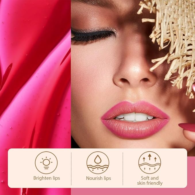 Peel Off Matte Liquid Lip Gloss Stain-Lip Liner with Tweezer, Delicate Pink Peel Off Lip Stain, Long Lasting & Waterproof Lipstick Tattoo, Transfer-Proof Lip Gloss for All Skin Types (00#, 1Pcs)-Velvo Beauty