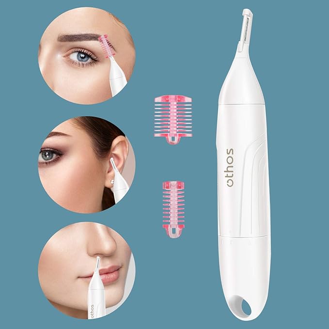 Othos Multi-Functional Electric Trimmer Kit for Women, Bikini Trimmer, Nose & Eyebrow Trimmer, Foil Shaver All in One Device, Wet and Dry use, Waterproof, AA Battery Operated (Included)-Velvo Beauty