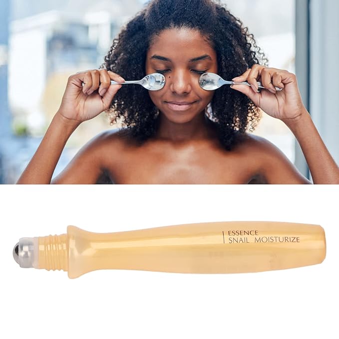 Eye Cream Roller, 15ml Under Eye Cream Eye Roller Massaging Reduce Puffiness Nourishing Eye Cream Roller Eye Serum and Under Eye Roller Cream for Dark Circles Puffiness Relieving Fatigue-Velvo Beauty