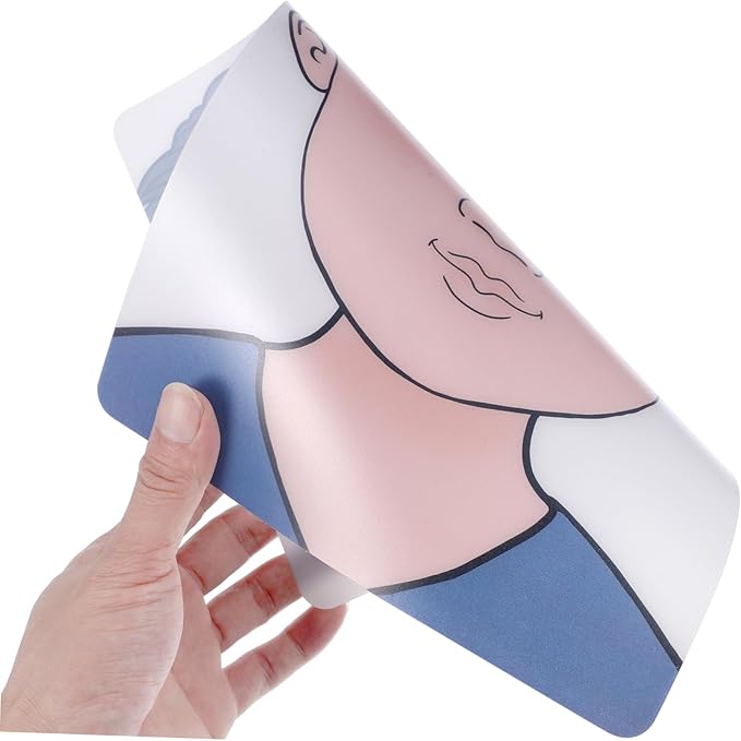 ADOCARN 2pcs Makeup Practice Board Makeup Training Face Colored Makeup Template Painting Exercise Template Cosmetic Makeup Template Eyelid Face Board Double Eyelid Plastic Child Face Paint-Velvo Beauty