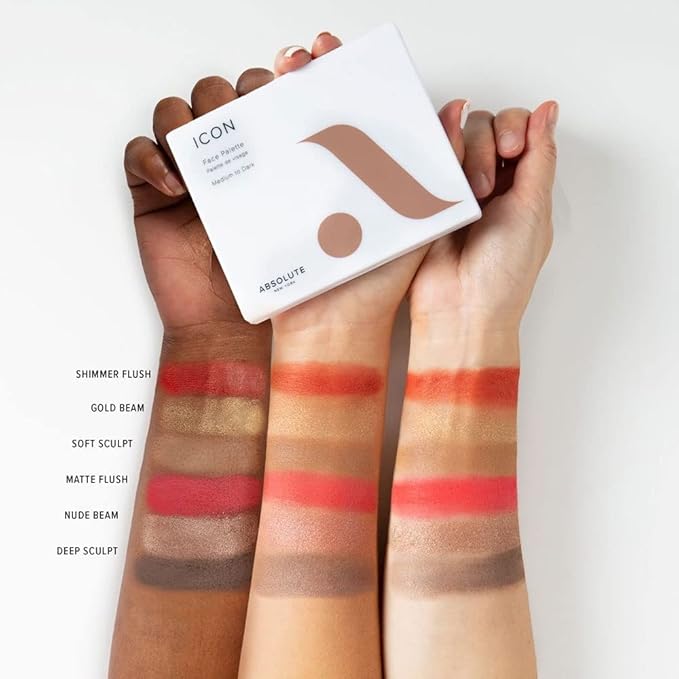 Absolute New York ICON Face Palette (Medium to Dark)-Velvo Beauty