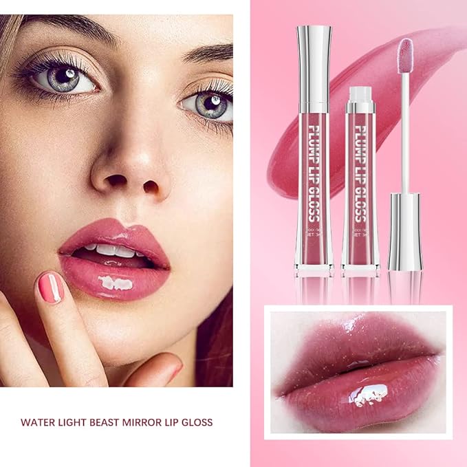 ibcccndc Lip Plumper gloss,Natural Lip Plumper,High Shine Lip Plumper,Lip Enhancer for Fuller,Sexy Lip Gloss,Shiny Lip Gloss For Girls and Women (6)-Velvo Beauty