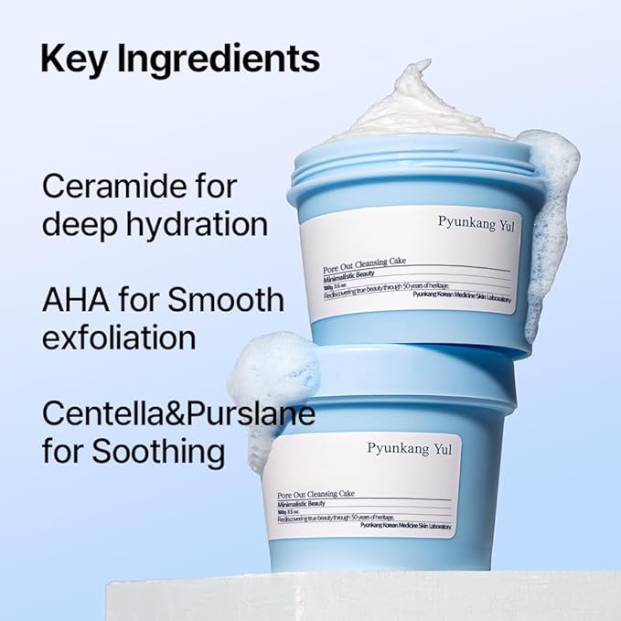 Pyunkang Yul PKY Pore Out Faicial Cleanser, Sticky Clay absorbs impurities & Makeup, Deep Pore Cleansing with Moisture (3.38 Fl. Oz, 100g)-Velvo Beauty