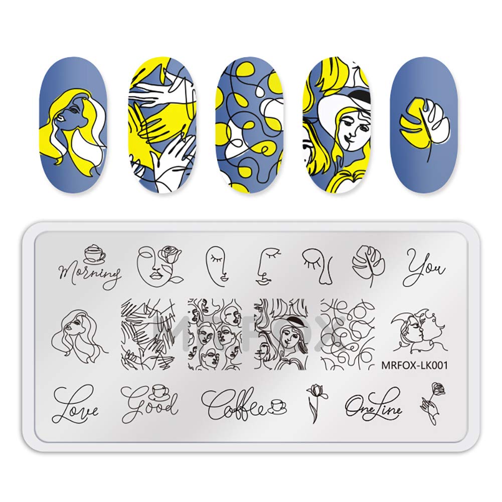 Mr. Fox Nail Print Board Set Graffiti Star Marble Pattern Bark Pattern Lace Abstract Pattern Art DIY hot Stamping Template-Velvo Beauty