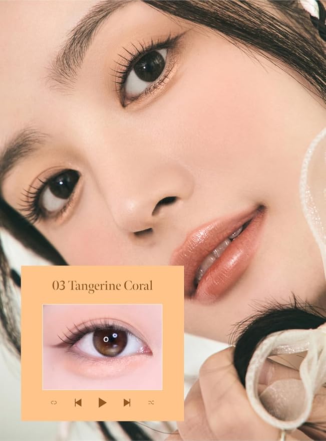 CORALHAZE Idol AEGYO-SAL Maker 03 Tangerine Coral, 2-in-1 Under-Eye Highlighter and Contour Liner for Bright, Voluminous Eyes, Long-Lasting, Smudge-Proof Shimmer Stick with Natural Glow, Korean Beauty-Velvo Beauty