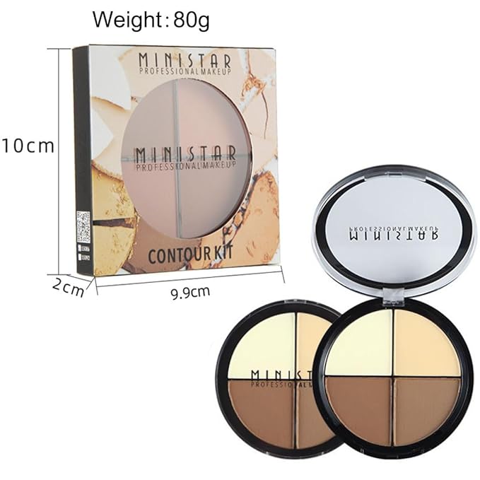 Contour and Highlight Palette Powder Contour Kit Concealing, Highlighting & Contouring Foundation/Concealer Makeup Palette Full Coverage for Conceal Trouble Spots Dullness-Velvo Beauty