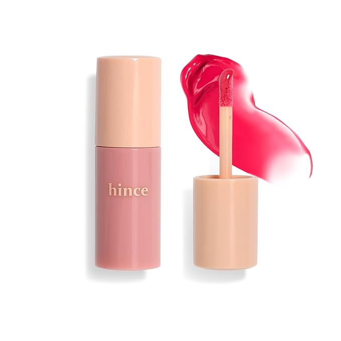 hince Dewy Liquid Cheek 6g Raw Glow Liquid Blush for Cheeks Vegan Dewy Cheek Tint Glass Skin Lightweight Liquid Blush Weightless Watercolor (STRUT RED, LC005)-Velvo Beauty