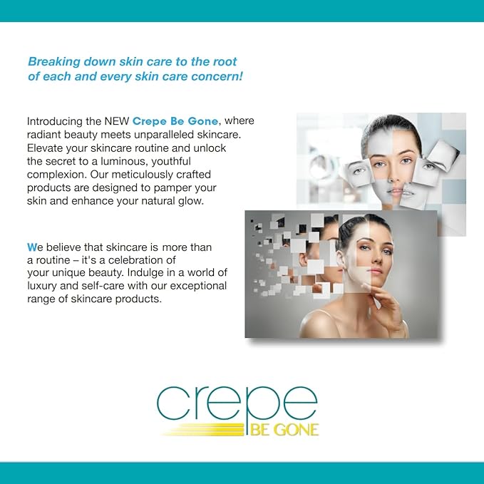 Crepe Be Gone Body Souffle Classic - Large 12 ounce - Ultra Hydrating Crepe Skin Firming Cream for Neck,Chest, Arms & Legs-Velvo Beauty