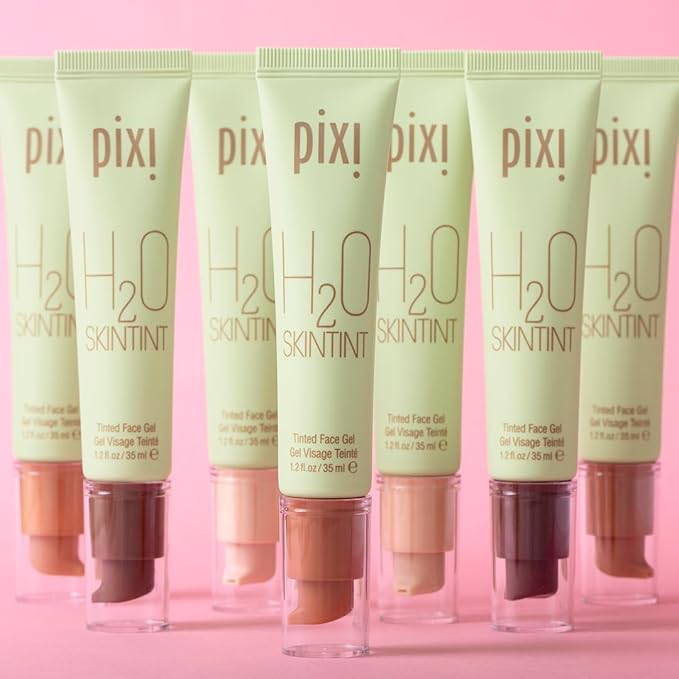 Pixi H2O SkinTint Tinted Face Gel, 1.2 fl oz / 35 ml, Nude-Velvo Beauty