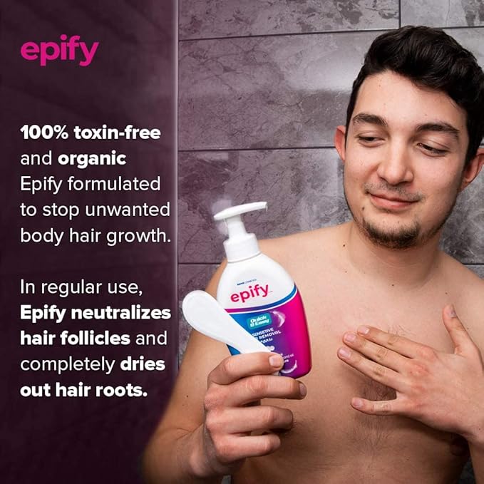 Epify Intimate Hair Removal Cream for Men and Women - Pubic, Bikini Line, Sensitive Areas - 8.45 Fl Oz-Velvo Beauty