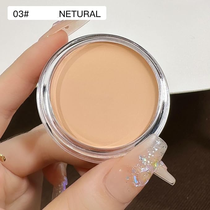 7 Color Solid Concealer Full Coverage Correcting Cream Concealer Waterproof Long-lasting Under Eye Concealer for Dark Circles Color Corrector Pro Concealer (Color 03)-Velvo Beauty