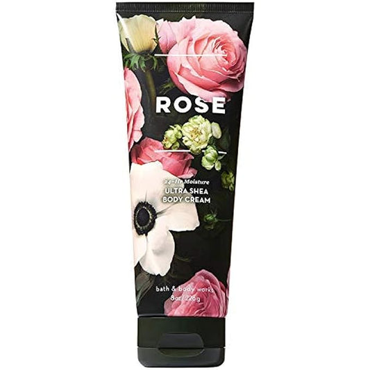 Bath and Body Works Rose Ultra Shea Body Cream 8 Ounce Medern Delicate-Velvo Beauty