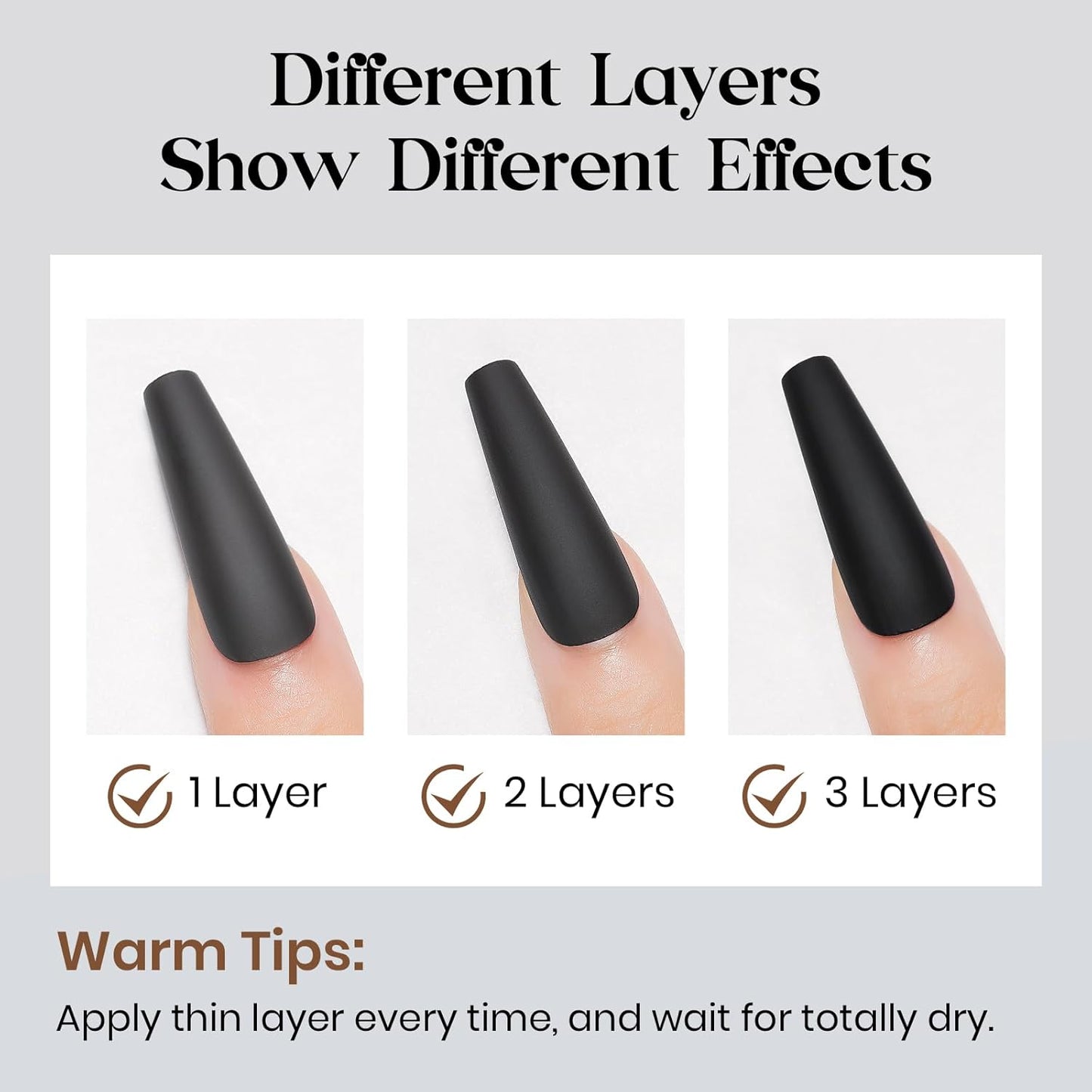 MIZHSE Matte Black Nail Polish, Quick Dry Velvet Black Nail Polish, Non-Gel Air Drying Fast 15 ml Regular Glossy Shiny Finish Nail Lacquer, Full Coverage Nail Art Manicure DIY Home-Velvo Beauty