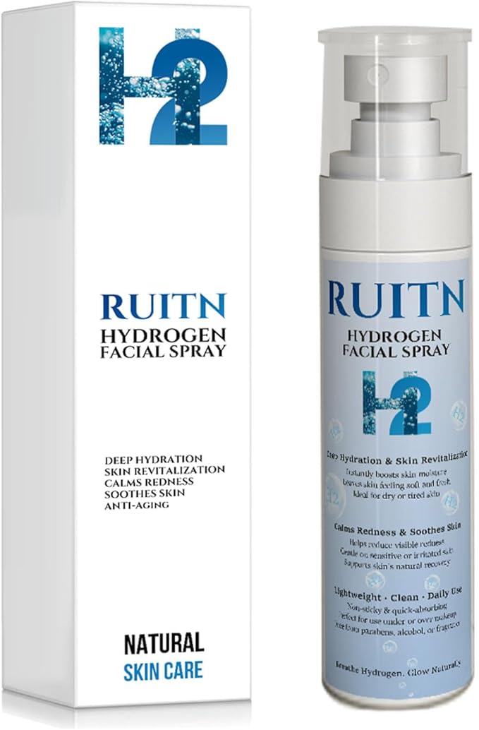 Hydrogen Face Mist Hydrating Spray,with Hydrogen Water Tablets, H2 Water Facial Spray for Deep Hydration,Anti-Aging Antioxidant Rejuvenation,Portable Design-Velvo Beauty