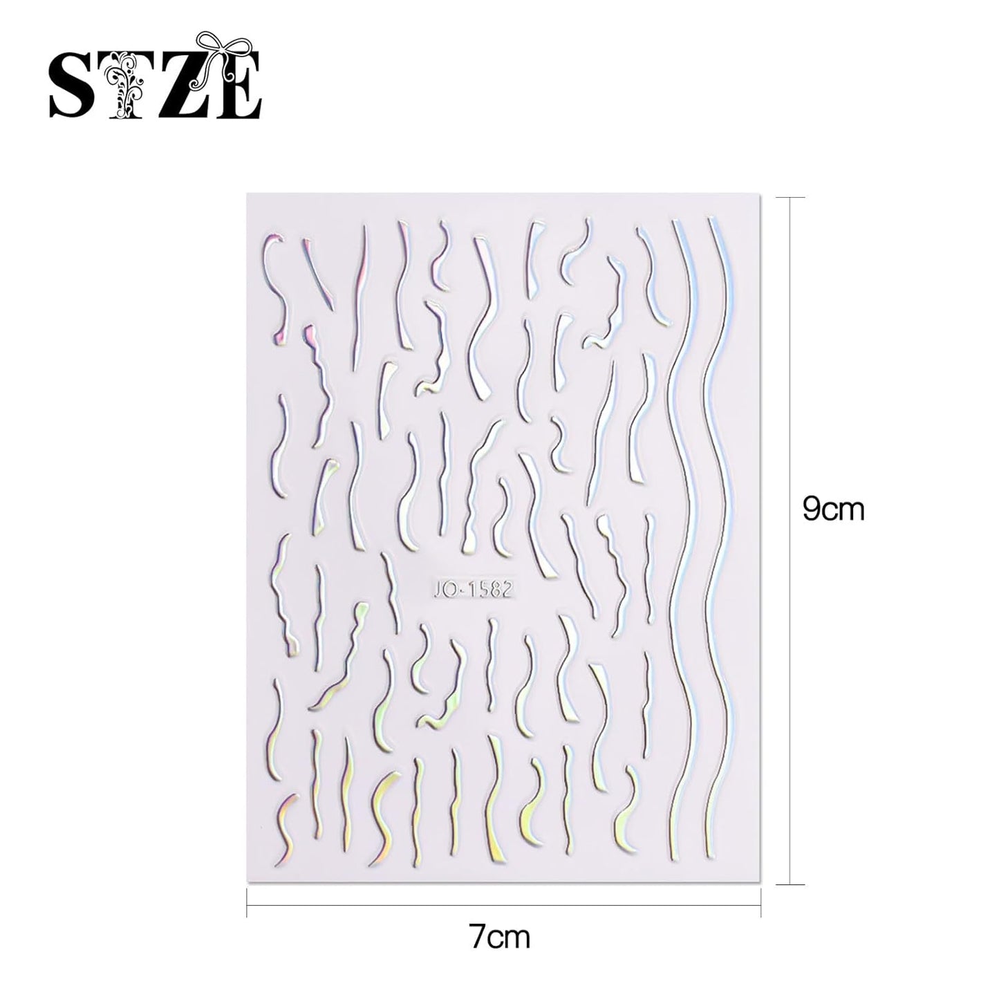 JMEOWIO 12 Sheets Aurora Nail Art Stickers Decals Self-Adhesive Pegatinas Uñas Glitter Holographic Nail Supplies Nail Art Design Decoration Accessories-Velvo Beauty