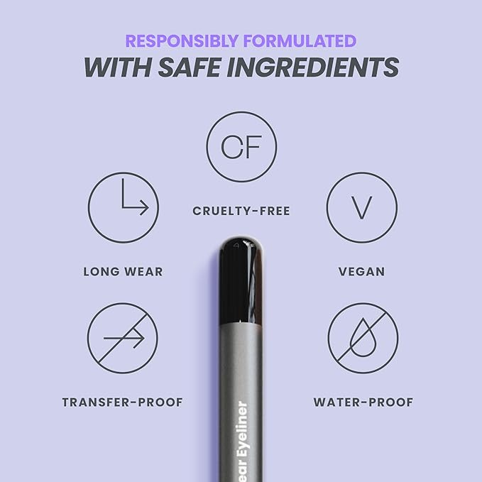 Wonderskin Eyeliner Pencil, 1440 Longwear Deep Black Eyeliner Pencil - Waterproof, Sharpenable & Smudge Proof-Velvo Beauty