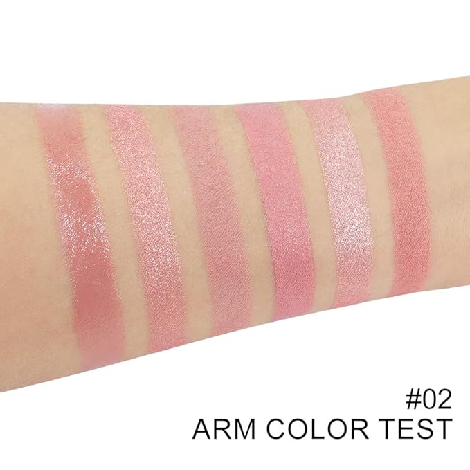 6-in-1 Cream & Powder Makeup Palette – Blush Highlighter & Eyeshadow, Matte & Shimmer Rose Nude Tones, Travel-Friendly Compact for Daily & Travel Use 02-Velvo Beauty