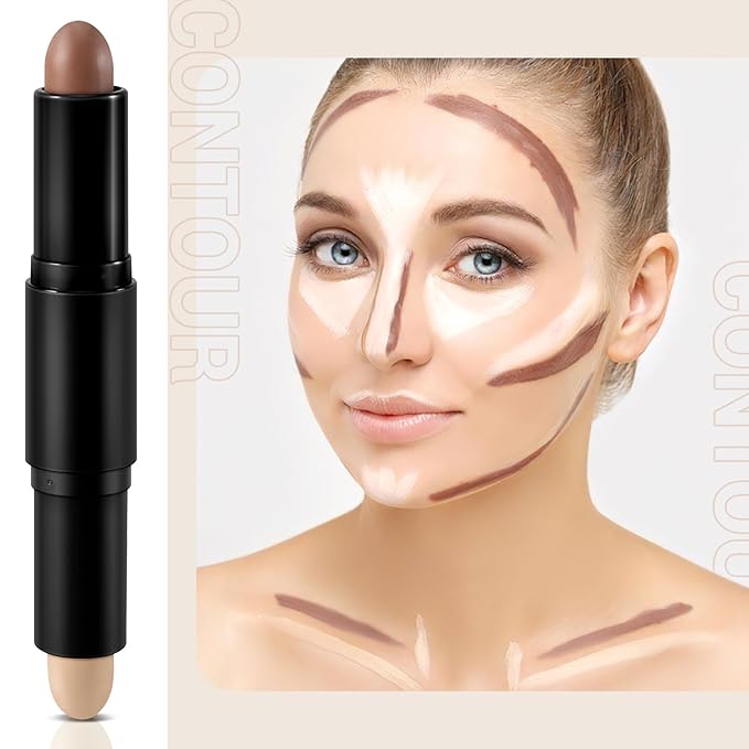 Cream Contour Stick Bronzer Highlighter Face Shaping & Contouring Matte Makeup Long Lasting Waterproof-Velvo Beauty