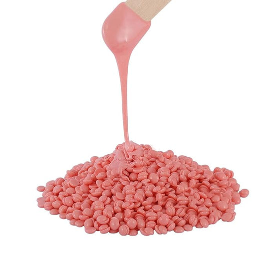 PURPLESKY Wax Beads, 1lb Coarse Beads for Hair Removal - Suitable for Face, Legs, Chest, Back, Bikini (Rose Scent)-Velvo Beauty
