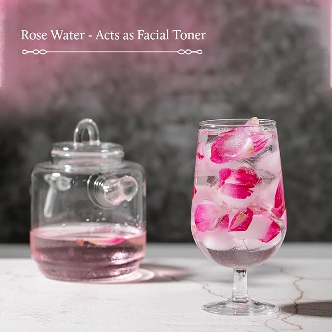Blue Nectar Shubhr Steam Distilled Rose Toner Water & Face Tonic Mist 6.76 fl oz (200 ml)-Velvo Beauty