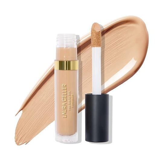 LAURA GELLER NEW YORK The Ideal Fix Concealer - Light - Buildable Medium to Full Coverage Liquid Concealer - Covers Under Eye Dark Circles & Blemishes - Long-Lasting-Velvo Beauty