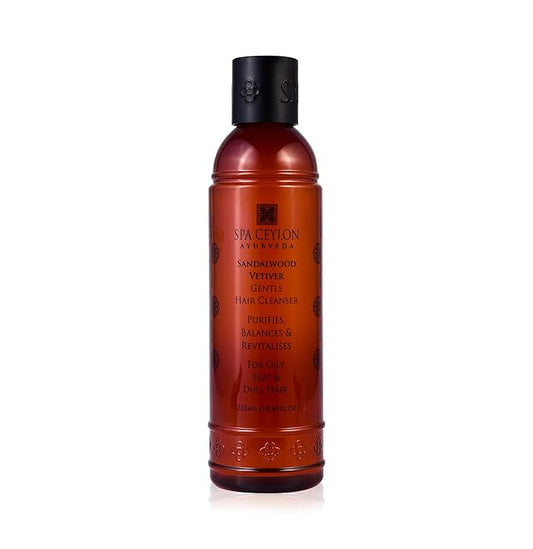 SPA CEYLON Sandalwood Vetiver Gentle Cleanser | Sulfate-Free | Oily Flat & Dull Hair Care | Natural-Velvo Beauty