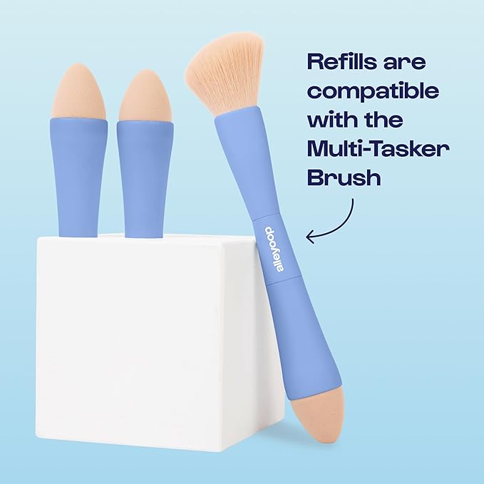 Alleyoop Multi-Tasker 4-in-1 Makeup Brush - All-in-One Multi-Tasking Blending Sponge Refill 2-Pack-Velvo Beauty