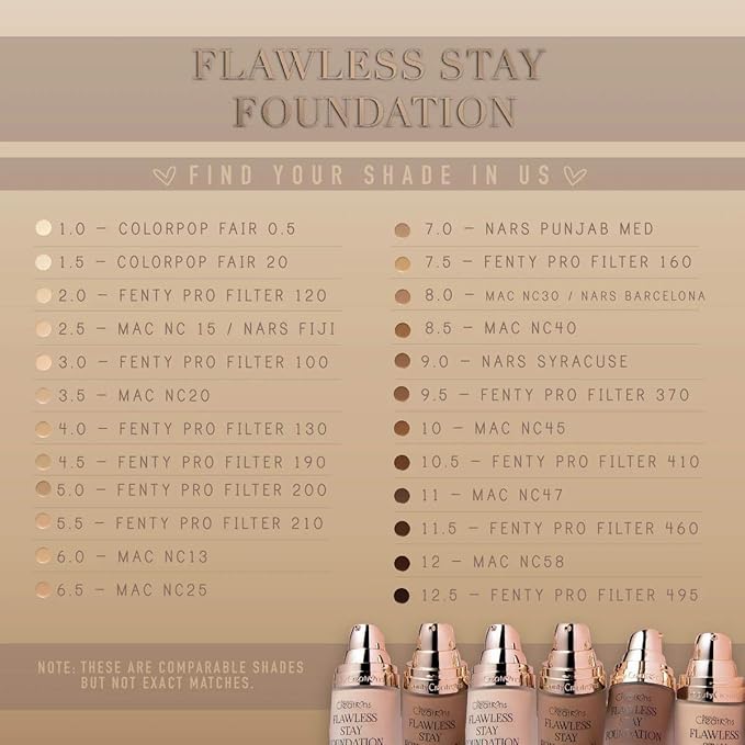Flawless Stay Foundation (Shade 3.5)-Velvo Beauty
