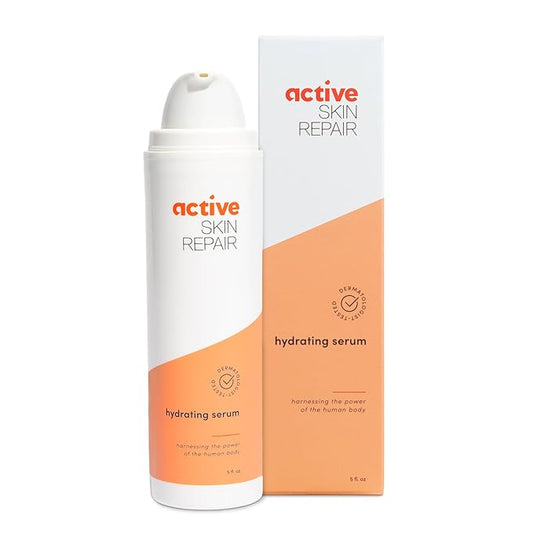Active Skin Repair Face and Body Hydrating Serum, EWG Certified Hyaluronic Acid for All Skin Types, Dermatologist-Tested Moisturizing Anti-Aging Serum with Ceramides & Niacinamide, 5 fl. oz.-Velvo Beauty