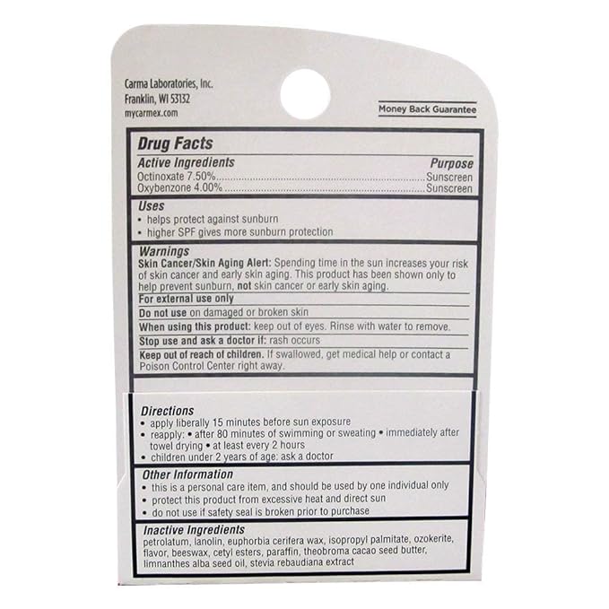 Carmex Click-Stick Moisturizing Lip Balm SPF 15 Strawberry 0.15 oz (Pack of 12)-Velvo Beauty