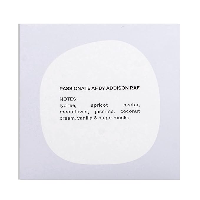 Addison Rae Fragrance Passionate - Luxury Perfume for Women - Fruity Floral Vanilla Scent - Eau De Parfum - Notes of Lychee, Jasmine - Long Lasting Vegan Travel Cologne - Gift for Her - 1 oz EDP Spray-Velvo Beauty