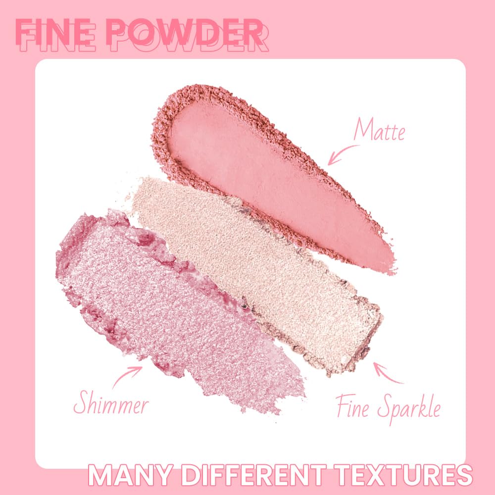 AMY'S DIARY 12Color Matte Shimmer Light Pink Eyeshadow Palette, Long-Lasting, and Highly Pigmented Eye Shadow. Elevate Your Eye Makeup– Unleash Your Unique Style-Velvo Beauty