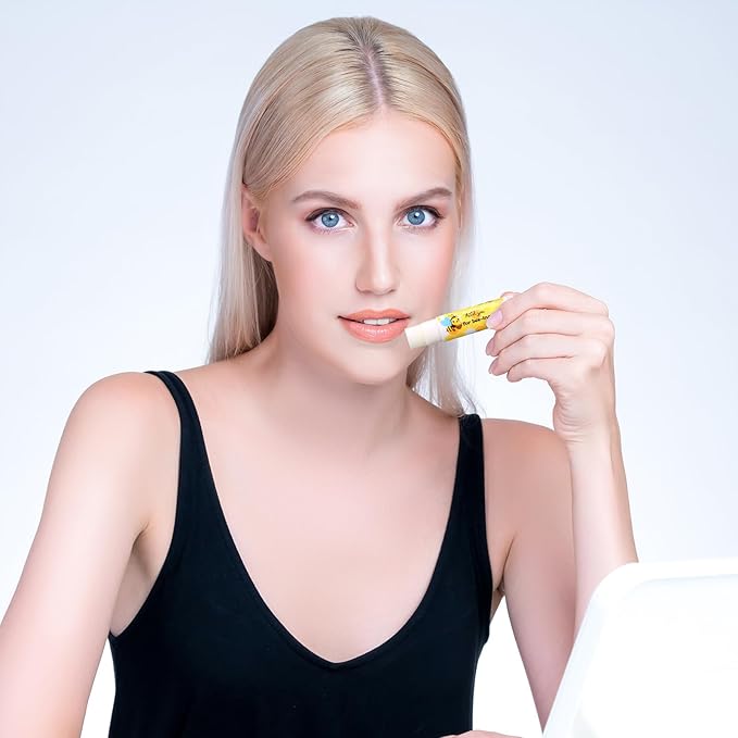 48 Sets Bee Lip Balm with Bee Themed Thank Card Tags Baby Shower Favor Bulk Bee Themed Gifts for Baby Shower Baptism Birthday Party Supplies Christmas Party-Velvo Beauty