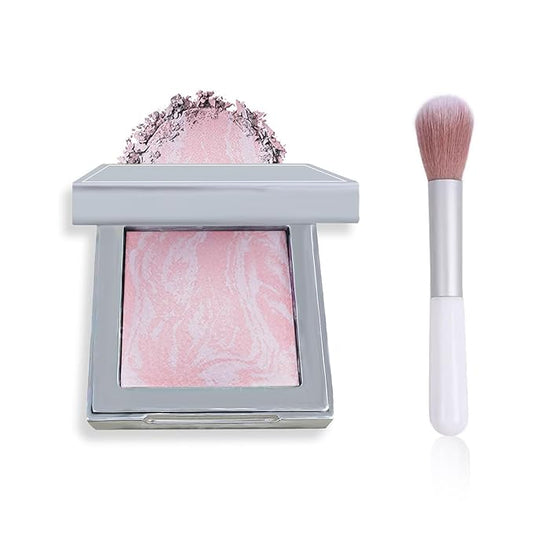 Face Blush Foundation Natural Brightening Silky Moisturizing Sodium Hyaluronate Bakery Crafted Glittering Powder-Velvo Beauty